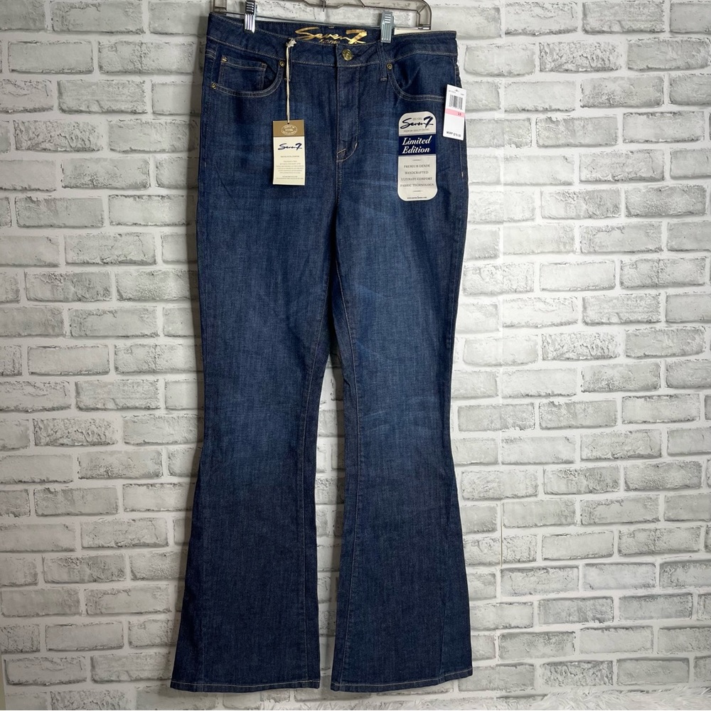 Seven7  High Rise Flare Jeans Size 10 NWT